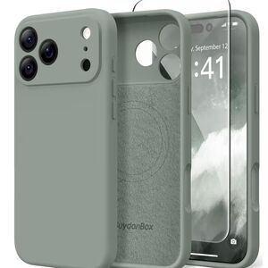 Green Phone Case with Screen Protector